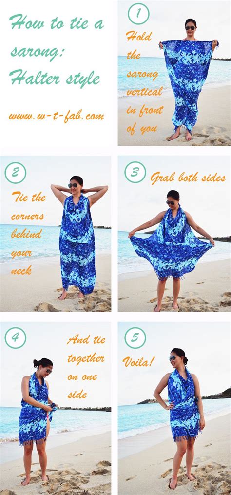 how to wear hawaiian sarong.